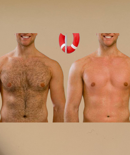 Chest, Stomach & Shoulders Manscape