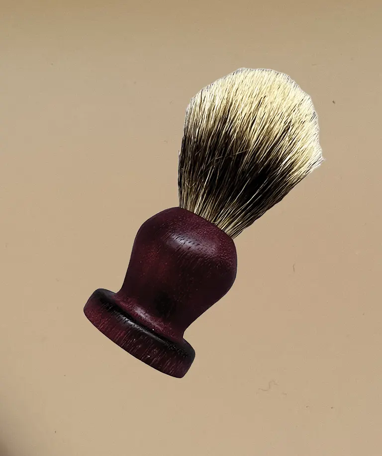 Shaving Brush in Purpleheart