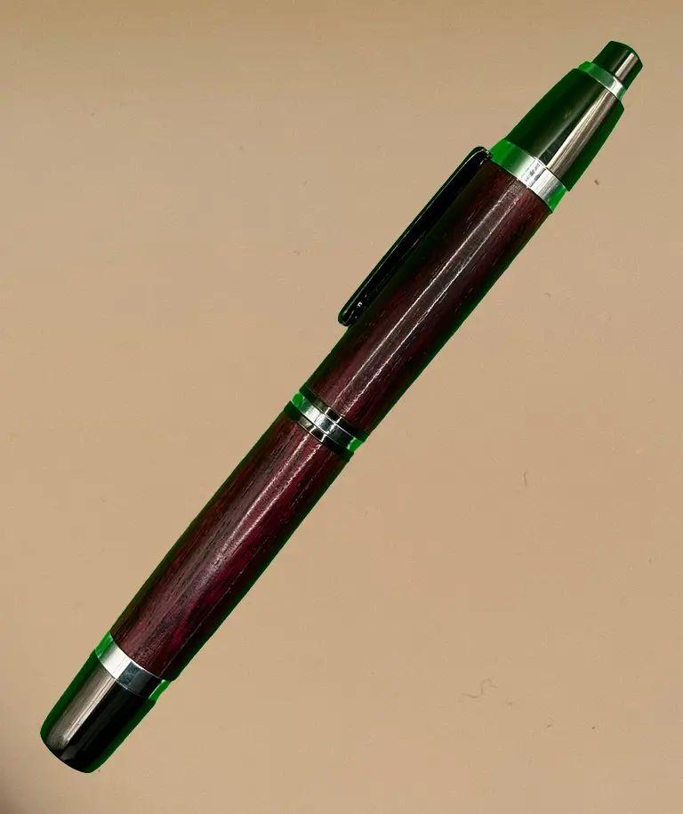Penlight in Purpleheart (Gun Metal)