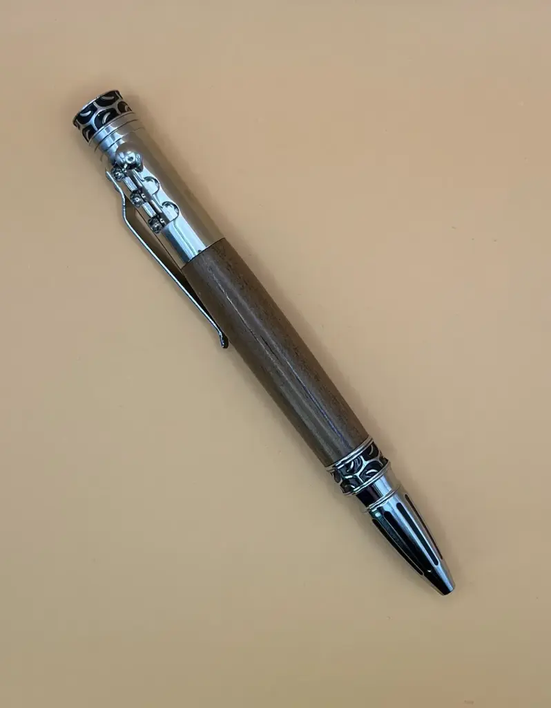Stick Shift Pen in Black Totara (Gold)