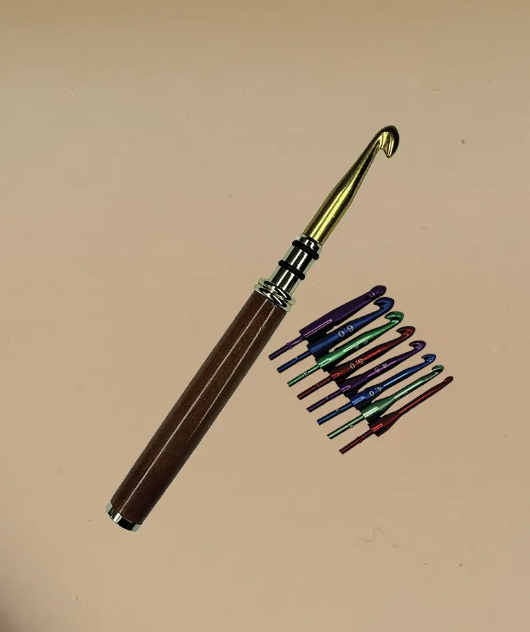 Crochet Hook set in Kauri (13cm)