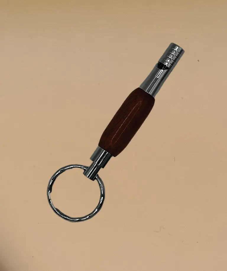 Whistle in Red Beech Burl & Resin