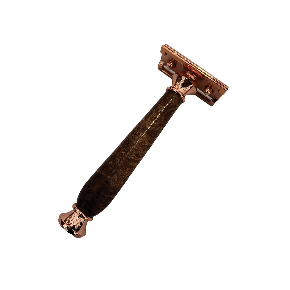 Safety Razor in Walnut Burl