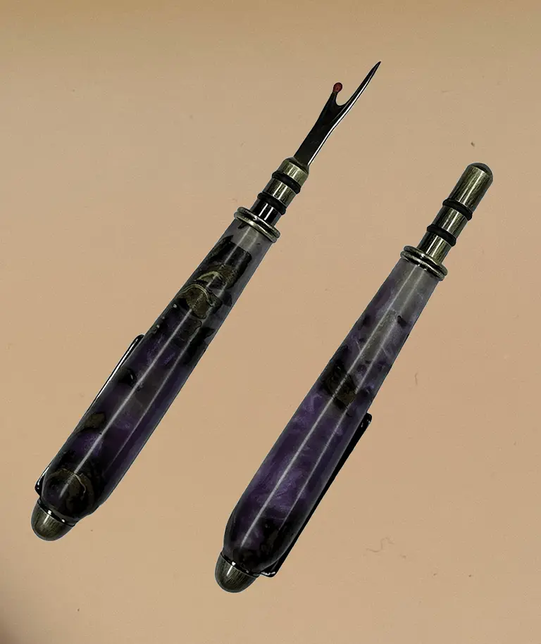 Seam Ripper in Pinecones & Resin