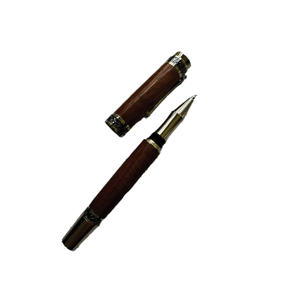 Oversize Rollerball Pen in Red River Gum