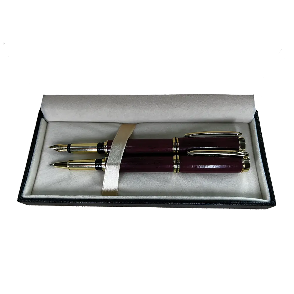 Fountain pen & Rollerball in PurpleHeart