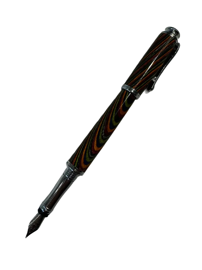 Fountain Pen in Rainbow Wood
