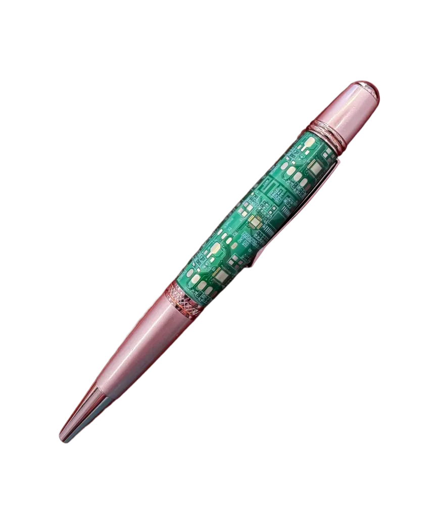 Ballpoint Pen in Computer Chip
