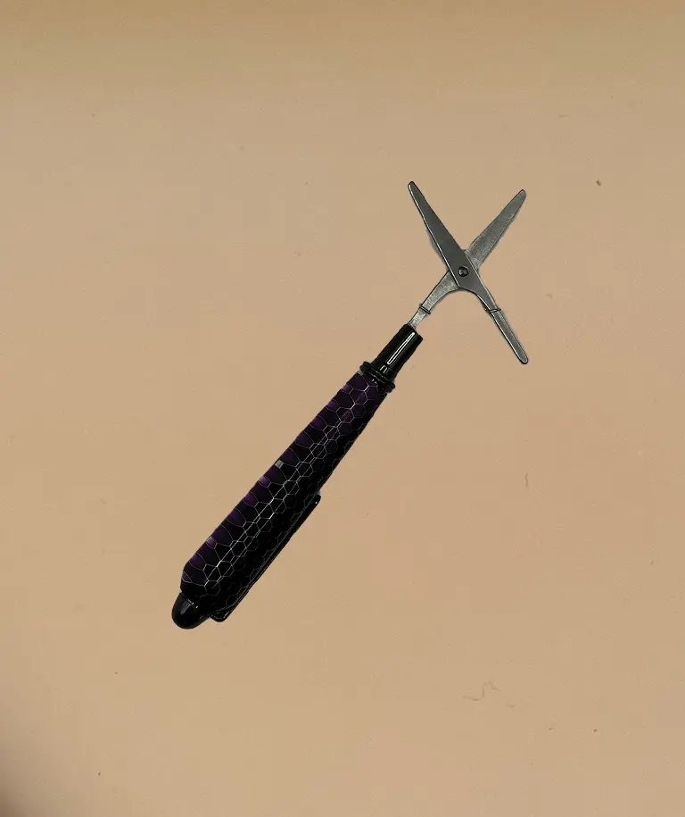 Mini Scissors in Purple Honeycomb