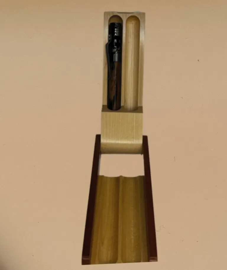 Pen Case in Maple - Standup for Pair of Pens