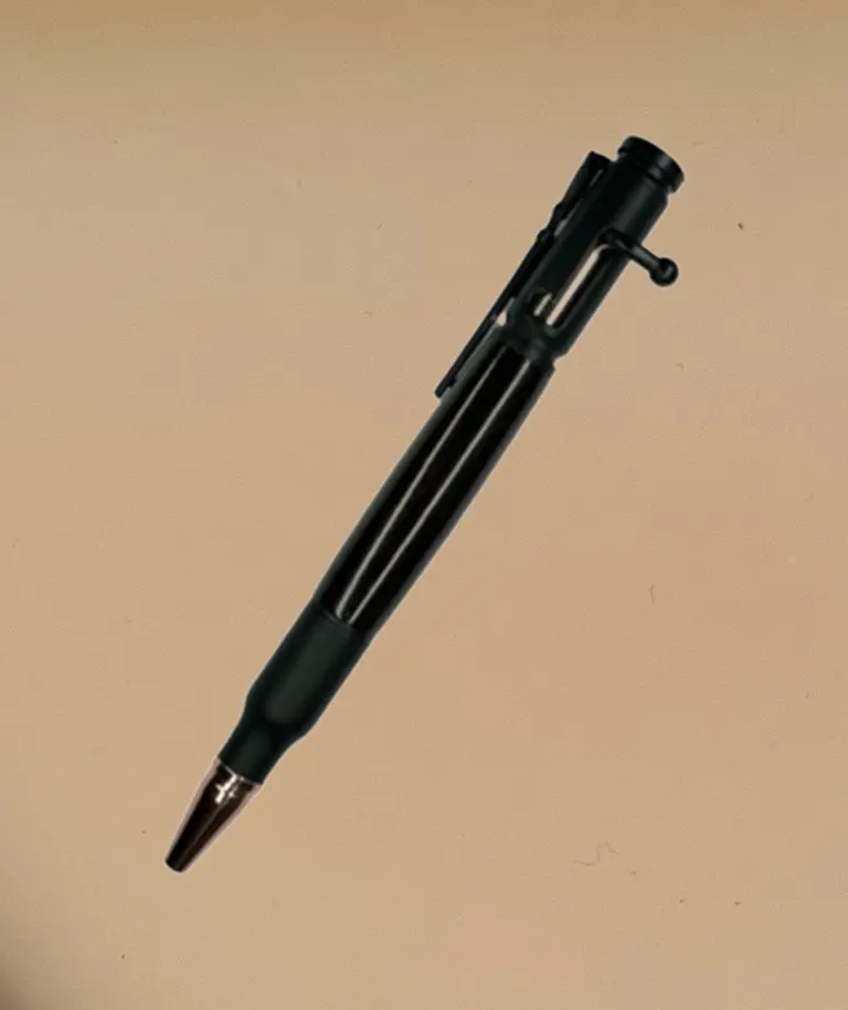 Rifle Bolt Action Ballpoint Pen in Ebony