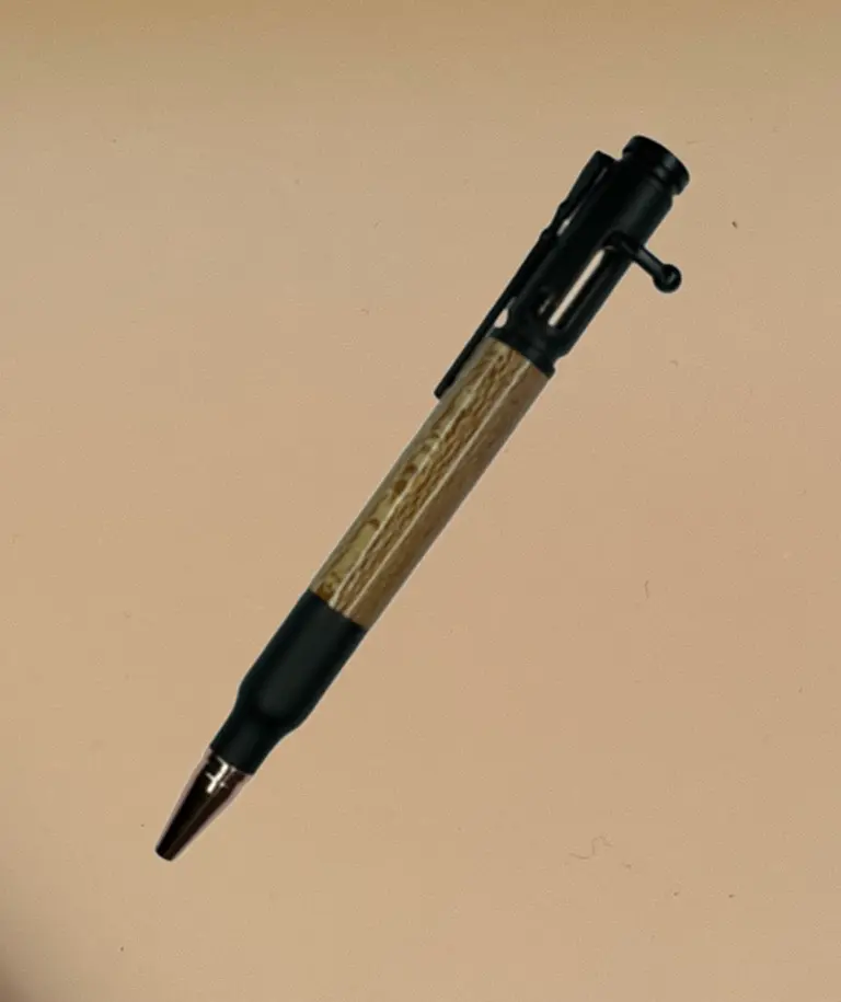 Rifle Bolt Action Ballpoint Pen in Rewarewa