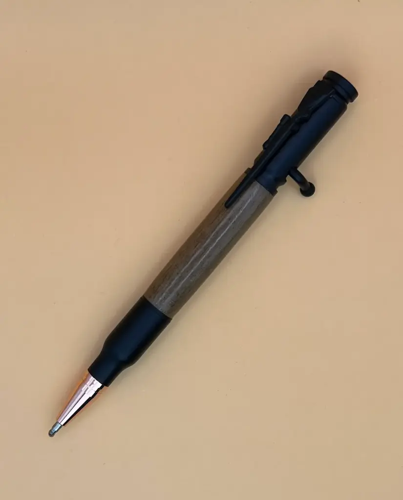 Rifle Bolt Action Ballpoint Pen in Walnut